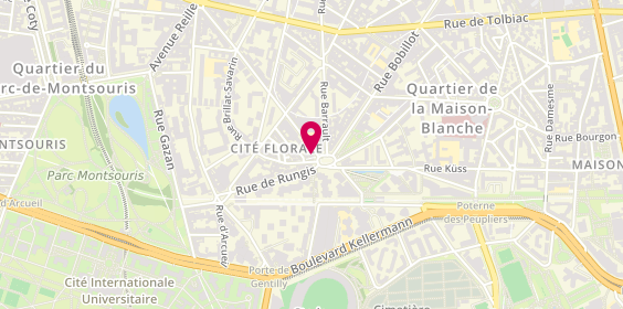 Plan de Boulangerie Penain, 1 Rue Boussingault, 75013 Paris