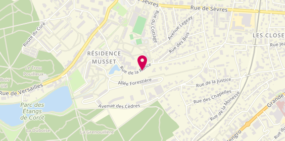 Plan de B2 VILLE D’AVRAY - Boulangerie au Carré, 30 Rue de la Ronce, 92410 Ville-d'Avray