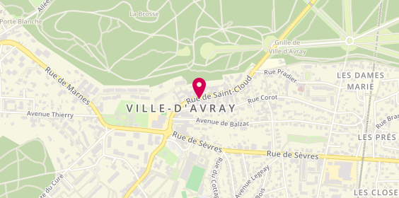 Plan de Les Oliviers, 22 Rue de Saint-Cloud, 92410 Ville-d'Avray