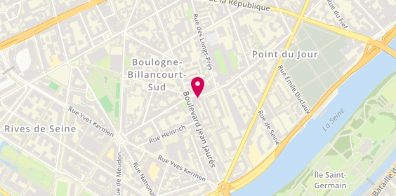 Plan de Galarme Traiteur, 107 Rue du Point du Jour, 92100 Boulogne-Billancourt