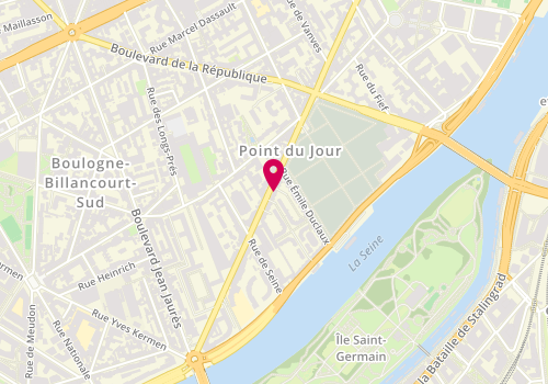 Plan de L'Artisan de Boulogne, 36 avenue Pierre Grenier, 92100 Boulogne-Billancourt