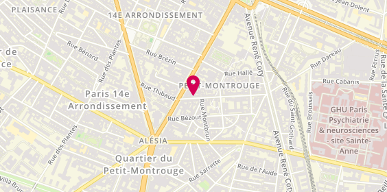 Plan de CABANES Maud, 56 Rue Rémy Dumoncel, 75014 Paris