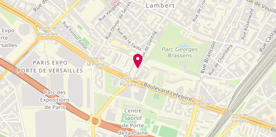 Plan de Chez Marwa, 55 Rue de Dantzig, 75015 Paris