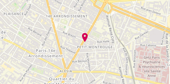 Plan de Thalassa traiteur grec, 33 avenue du Général Leclerc, 75014 Paris