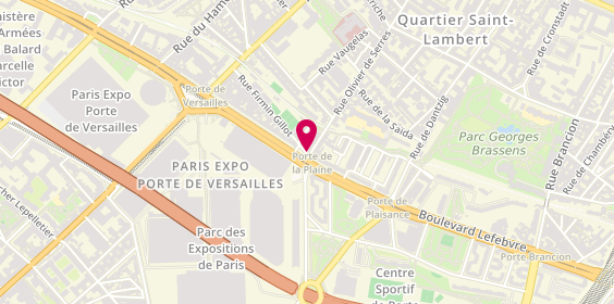Plan de Al Fawar - Restaurant Libanais - Vente à emporter, 57 Boulevard Lefebvre, 75015 Paris