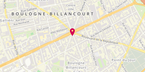 Plan de Le Gourmet, 200 Bis Boulevard Jean Jaures, 92100 Boulogne-Billancourt