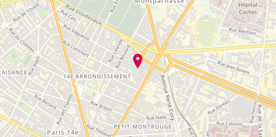 Plan de Daguerre Marée, 9 Rue Daguerre, 75014 Paris