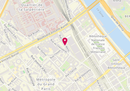 Plan de Le Saint Nicolas, 13 Rue Louise Weiss, 75013 Paris