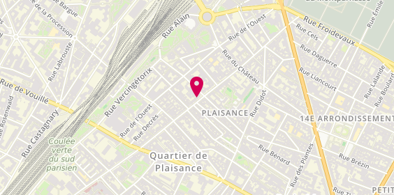 Plan de Le Homard Parisien, 74 Rue Raymond Losserand, 75014 Paris