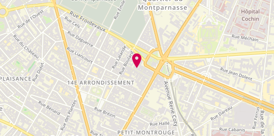 Plan de Gourmet d'Asie, 12 Rue Daguerre, 75014 Paris