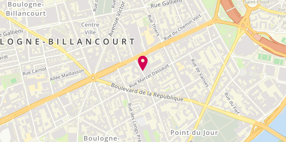 Plan de Bouche Bée, 11 Rue Barthelemy Danjou, 92100 Boulogne-Billancourt