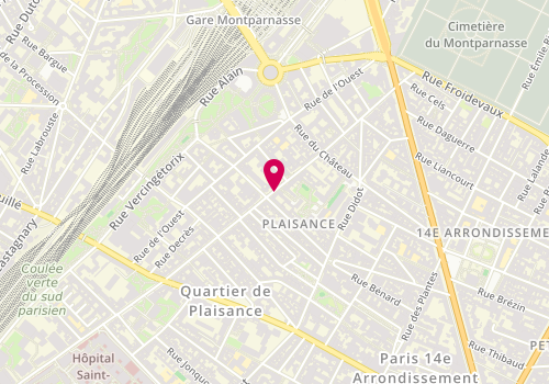 Plan de La Nouvelle Couronne d'Orient, 73 Rue Raymond Losserand, 75014 Paris