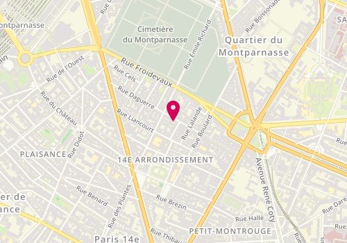 Plan de La Capanna, 45 Rue Daguerre, 75014 Paris