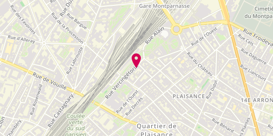 Plan de Guolin Traiteur, 87 Rue Vercingétorix, 75014 Paris