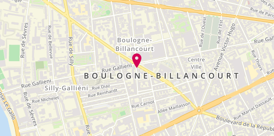 Plan de Gusto Divino, 165 Rue d'Aguesseau
93 Avenue Pierre Grenier, 92100 Boulogne-Billancourt