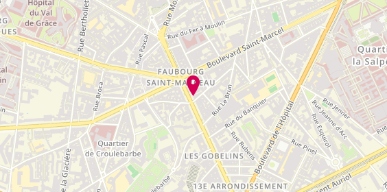 Plan de La Gobelinoise, 33 avenue des Gobelins, 75013 Paris