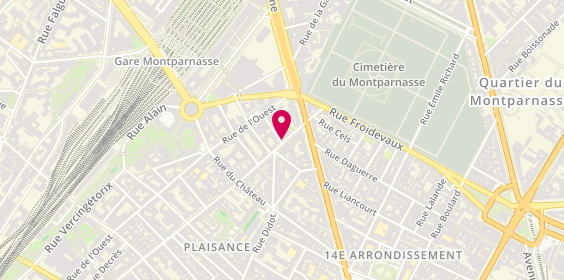 Plan de Chez Farhat, 8/10 Rue Raymond Losserand, 75014 Paris