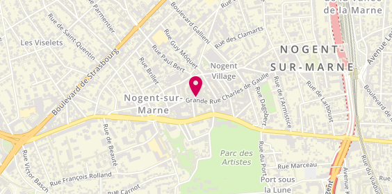Plan de Authentic Traiteur, 99 grande Rue Charles de Gaulle, 94130 Nogent-sur-Marne