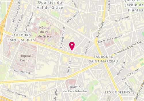 Plan de Prosper et Fortunée Paris, 50 Rue Broca, 75005 Paris