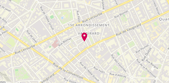 Plan de Aux plaisirs des papilles, 10 Rue Maublanc, 75015 Paris