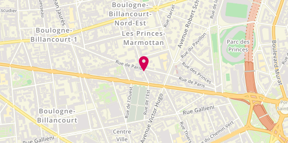 Plan de Paris Est, 26 Rue de l'Est, 92100 Boulogne-Billancourt