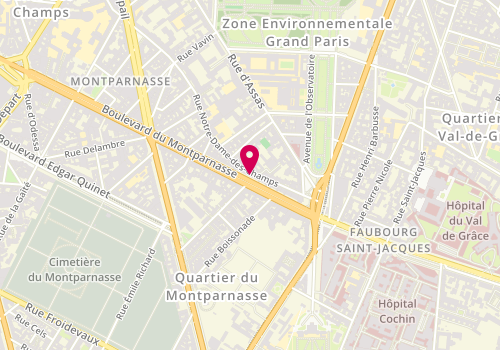 Plan de Le Traîteur Litchi, 149 Boulevard du Montparnasse, 75006 Paris