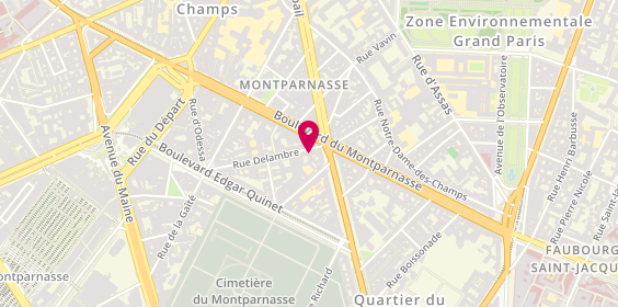 Plan de Boucherie Delambre, 5 Rue Delambre, 75014 Paris
