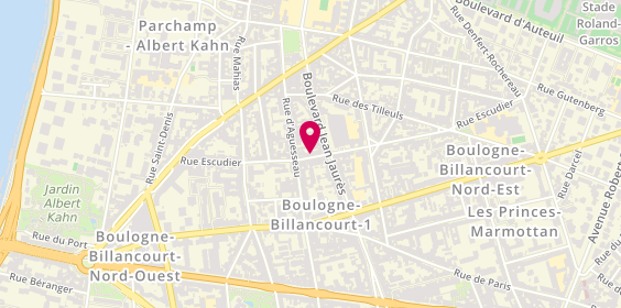 Plan de A Tavola Labottegadel Gusto, 43 Rue Escudier, 92100 Boulogne-Billancourt