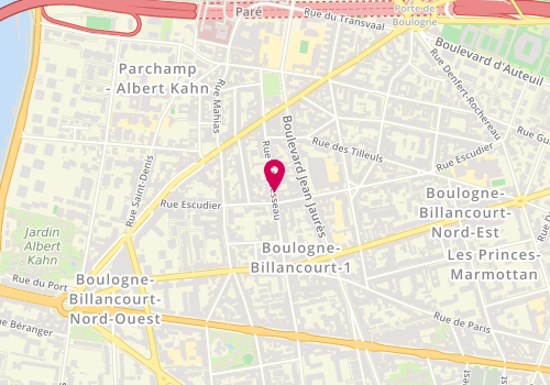 Plan de Vauvy Traiteur Events - Pâtisserie, 33 Rue d'Aguesseau, 92100 Boulogne-Billancourt