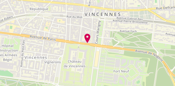 Plan de Au Pur Beurre, 10 avenue de Paris, 94300 Vincennes