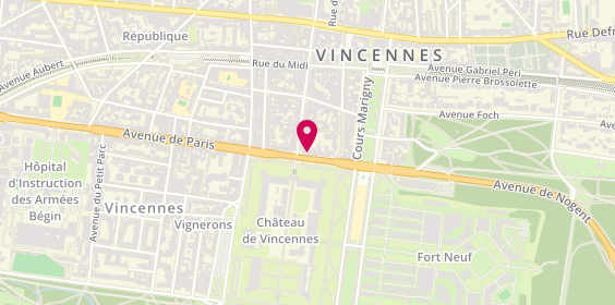 Plan de Rosetta, 16 avenue de Paris, 94300 Vincennes