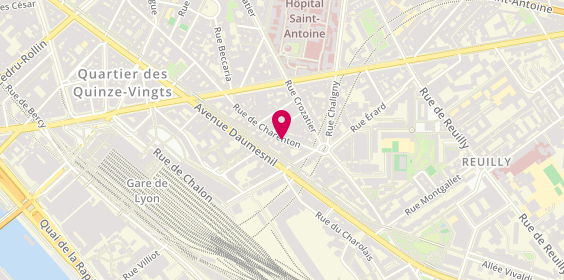 Plan de Lenain Ecole des Gourmets, 154 Rue de Charenton, 75012 Paris