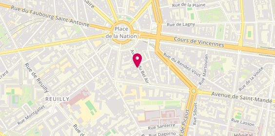 Plan de Traiteur Italien ‘Chez Nunzio’, 15 avenue du Bel Air, 75012 Paris