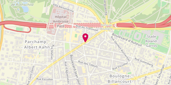 Plan de Boucherie André, 25 avenue Jean Baptiste Clément, 92100 Boulogne-Billancourt