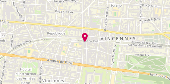 Plan de Maison Sédillot, 35 Rue du Midi, 94300 Vincennes