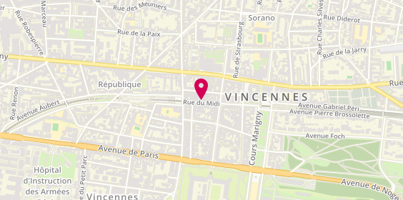 Plan de Casa Cecchi II, 36 Rue du Midi, 94300 Vincennes
