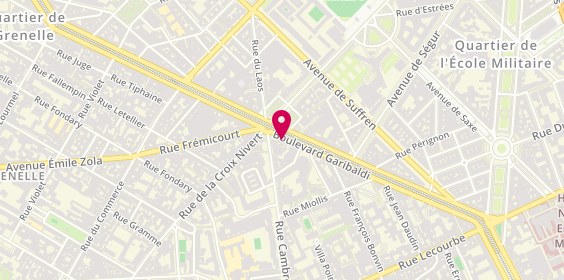 Plan de Maison Landemaine Cambronne, 7 place Cambronne, 75015 Paris