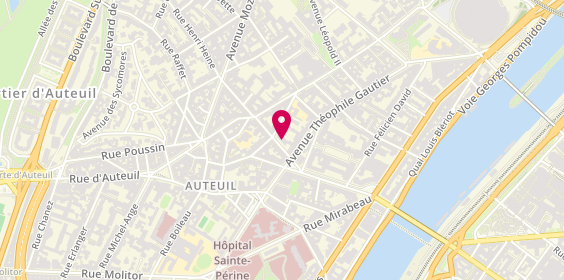 Plan de Agraf George Sand, 12 Rue George Sand, 75016 Paris