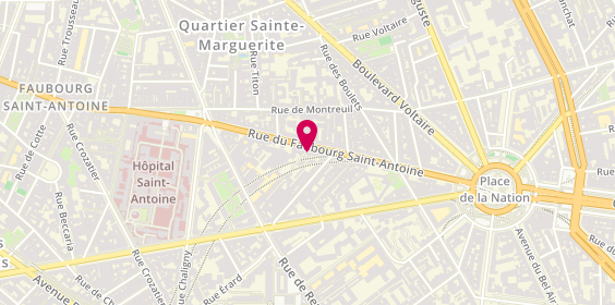 Plan de Chez l'Antoine, 230 Rue du Faubourg Saint-Antoine, 75012 Paris