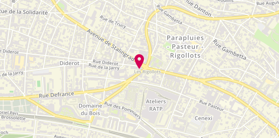 Plan de Patisserie Kotti, 151 Rue Defrance, 94300 Vincennes