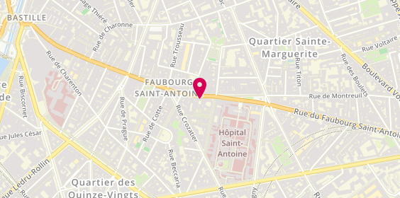 Plan de Les Délices de Crète, 154 Rue du Faubourg Saint-Antoine, 75012 Paris