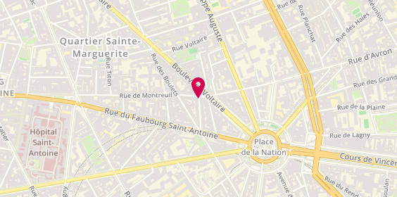 Plan de Laiterie Chevreul, 15 Rue Chevreul, 75011 Paris