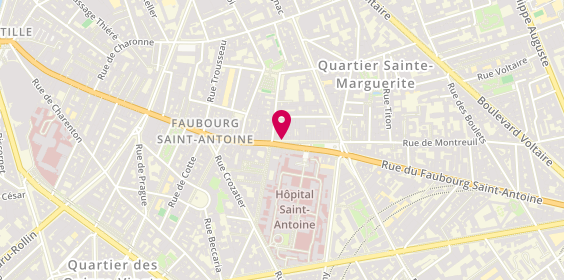 Plan de Maison Ounissi - Paris 11, 191 Rue du Faubourg Saint-Antoine, 75011 Paris