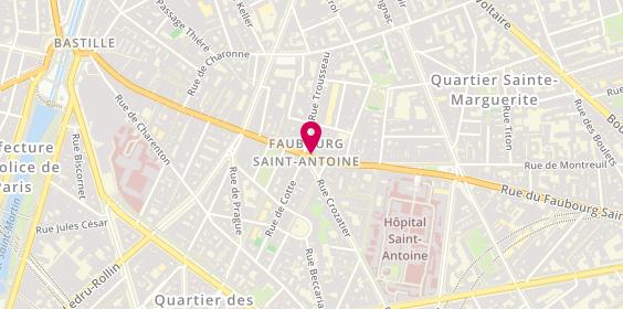 Plan de Le Moulin à Pain Bastille, 149 Rue du Faubourg Saint-Antoine, 75011 Paris