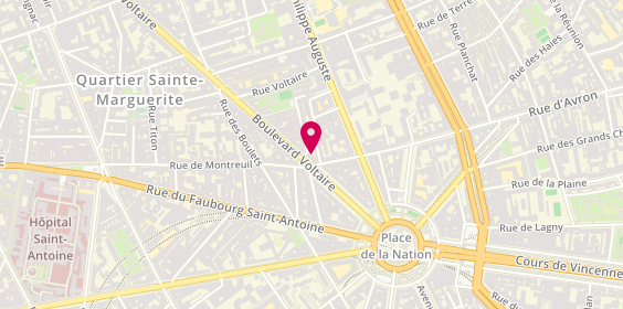 Plan de Boucherie Moderne, 249 Boulevard Voltaire, 75011 Paris