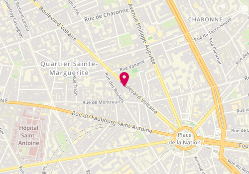 Plan de Charles Gourmet, 244 Boulevard Voltaire, 75011 Paris
