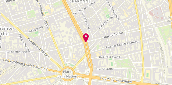 Plan de Durand Traiteur, 2 Rue D&#039;Avron, 75020 Paris