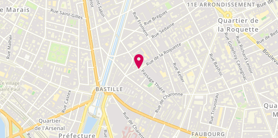 Plan de Sakura, 46 Rue de la Roquette, 75011 Paris