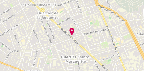Plan de Casa Chialli, 163 Boulevard Voltaire, 75011 Paris