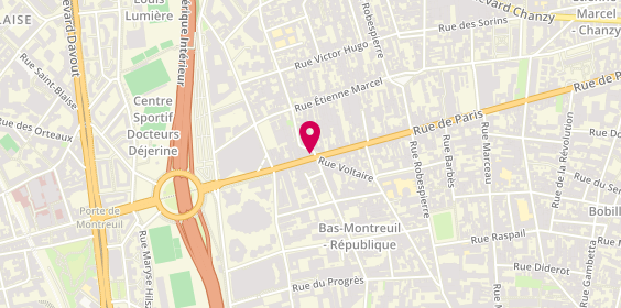 Plan de Délice'S, 246 Rue de Paris, 93100 Montreuil
